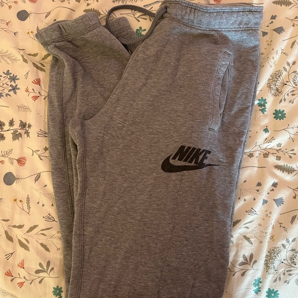 Mens nike sweatpants gray
